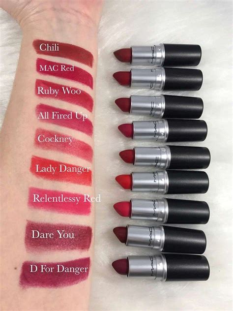 mac red lipstick colors|mac red lipstick names.